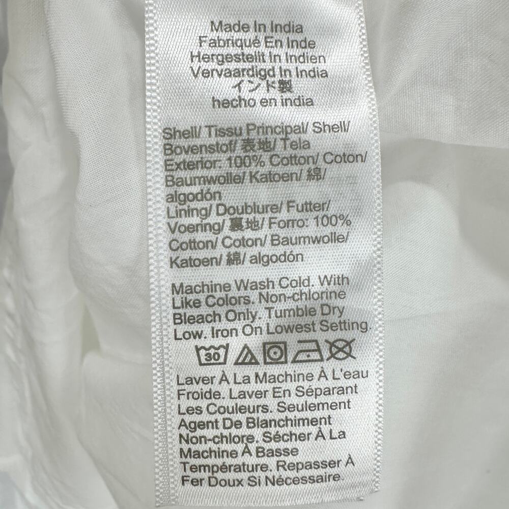 Madewell Poplin Seamed Maxi Dress A Line Minimalist Cotton White US 8 NWT - Picture 10 of 14